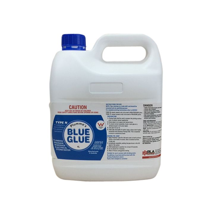 Blue Solvent Cement Type N 4 Litre Blue Solvent Cement Type N 4 Litre