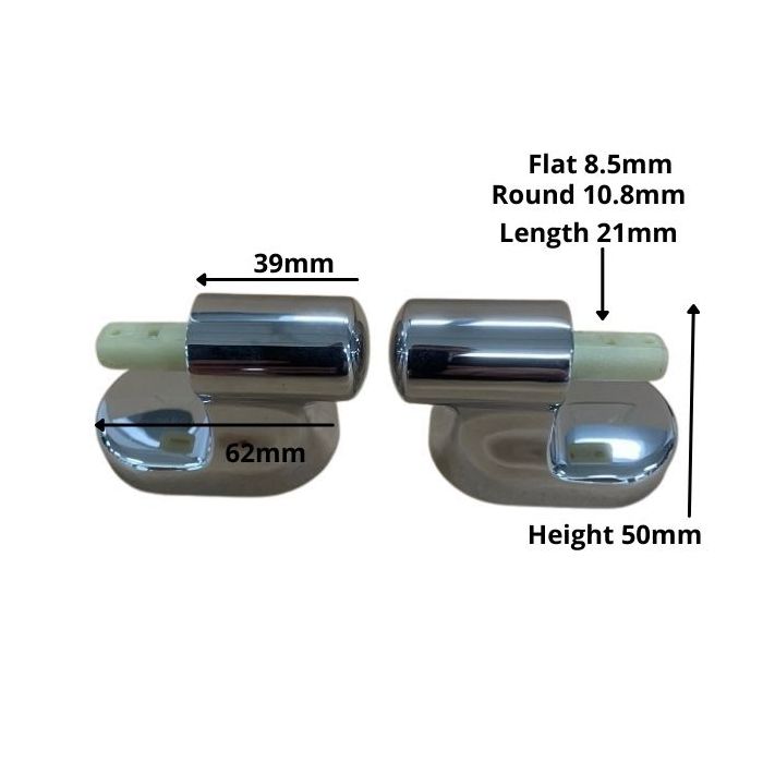 Caroma Pedigree 2 Soft Close Toilet Seat Hinge Set 300121