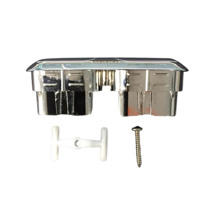Caroma 2000 Series Elongated Toilet Cistern Button Chrome 405167C 
