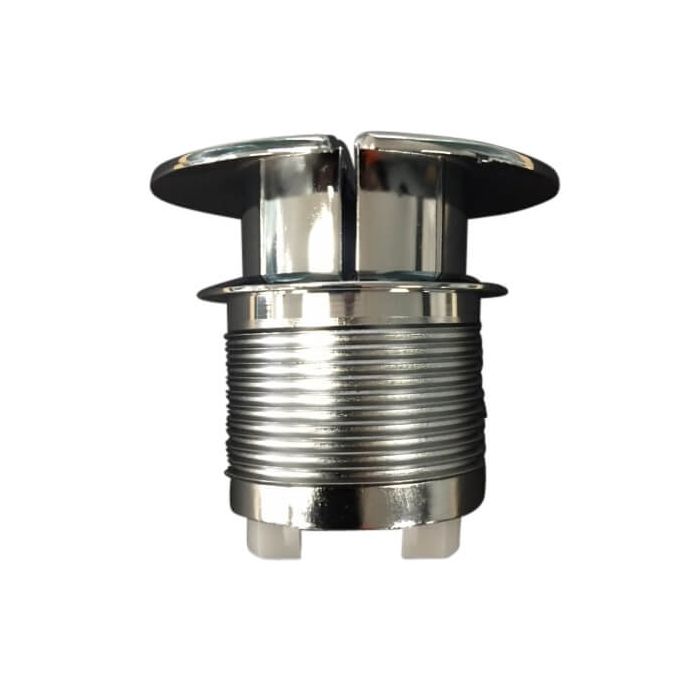 Caroma Care Round Cistern Button Dual Flush Chrome 687073C  