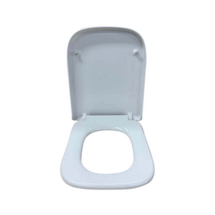Caroma Cube Toilet Seat White Soft Close Blind Fix Hinge 300024W 