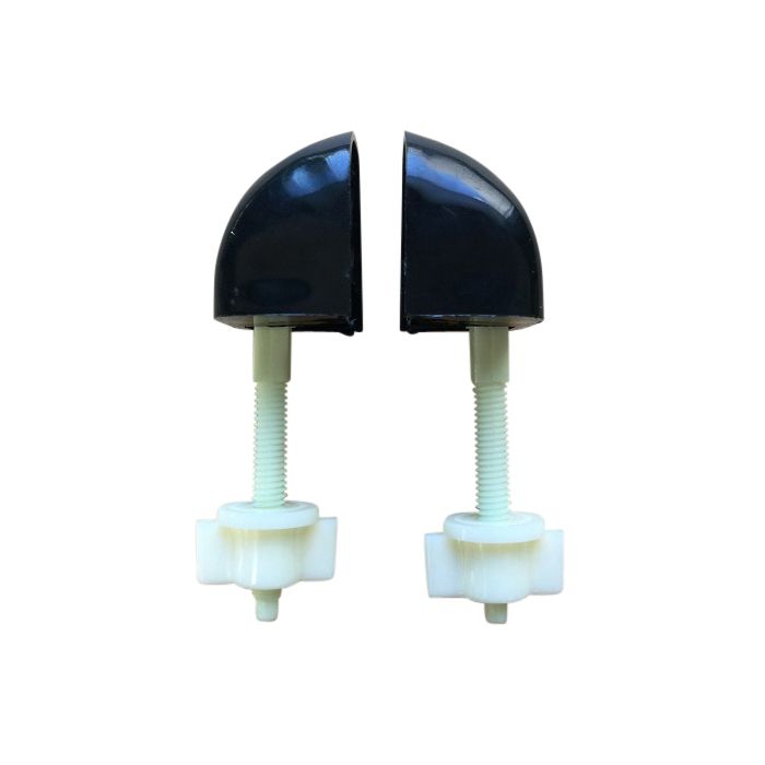 Caroma Junior Toilet Seat Hinge Set Black 301284B