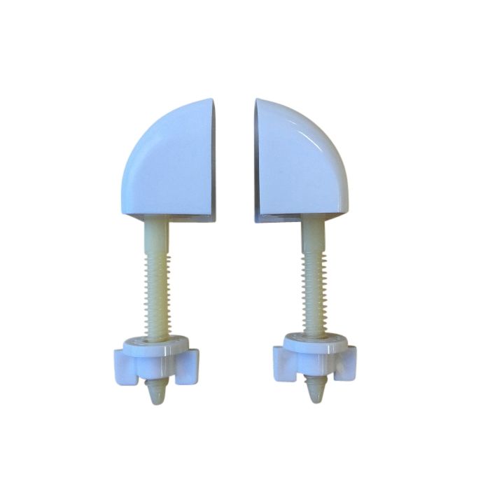 Caroma Junior Toilet Seat Hinge Set White 301284W 
