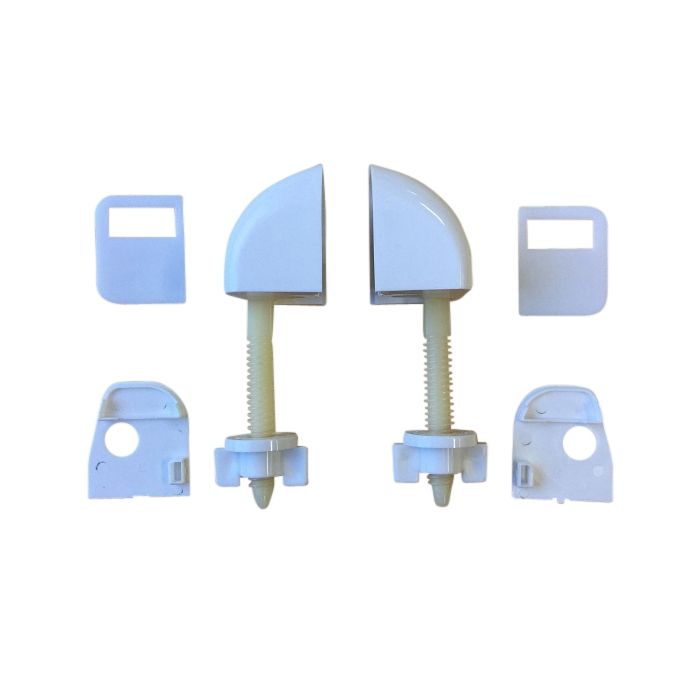 Caroma Junior Toilet Seat Hinge Set White 301284W 