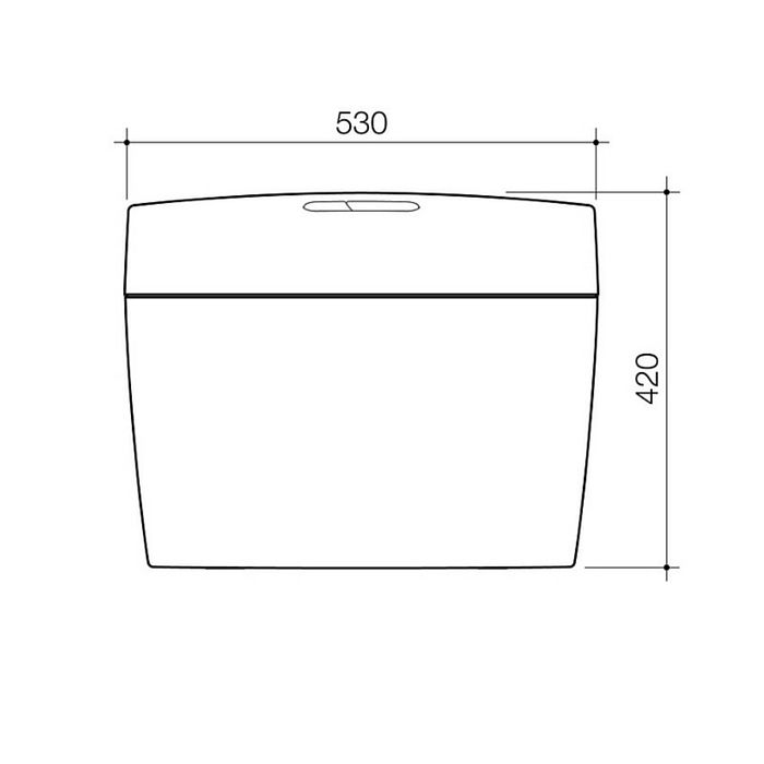 Caroma Uniset II Ivory Dual Flush Connector Toilet Cistern & Seat 6/3 Litre 247001I