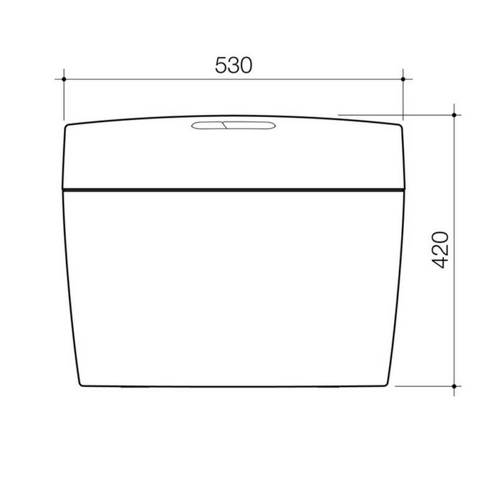 Caroma Uniset II White Dual Flush Connector Toilet Cistern & Seat 6/3 Litre 247001W