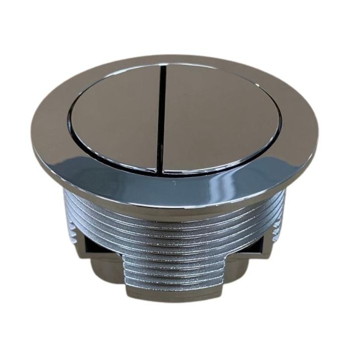 Cob & Pen Toilet Cistern Button 57mm Chrome Round Dual Flush