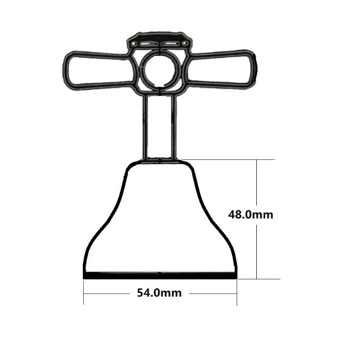 Easytap EP8068 1/4 Turn Cross Basin Tap Top Assemblies Chrome Deep Seat 42-48mm (Pair) 