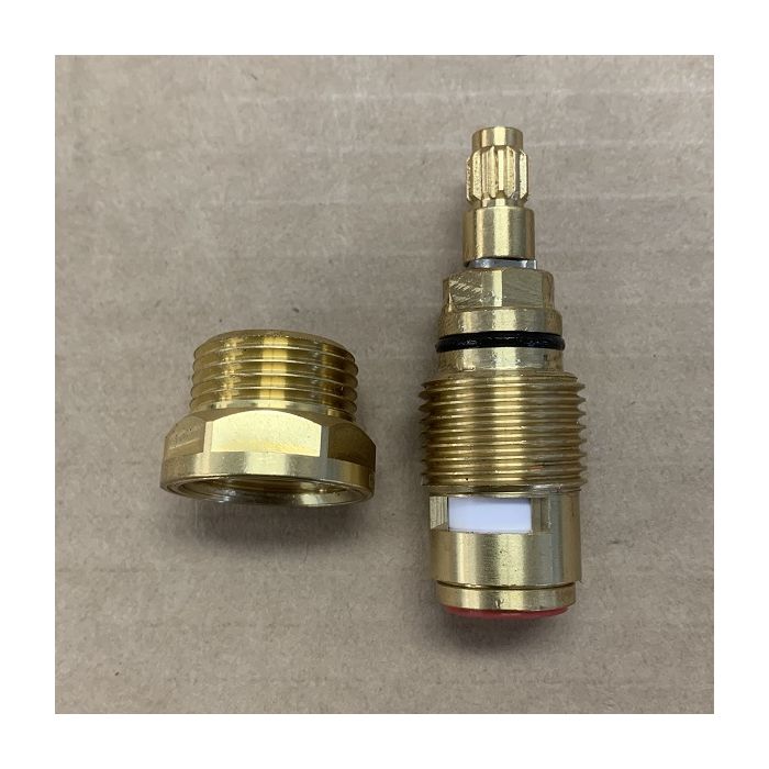 Easytap TZ2019 1/4 Turn Irwell Colonial Basin Spindles Ceramic Clockwise Close 12 Teeth Brass (Pair)