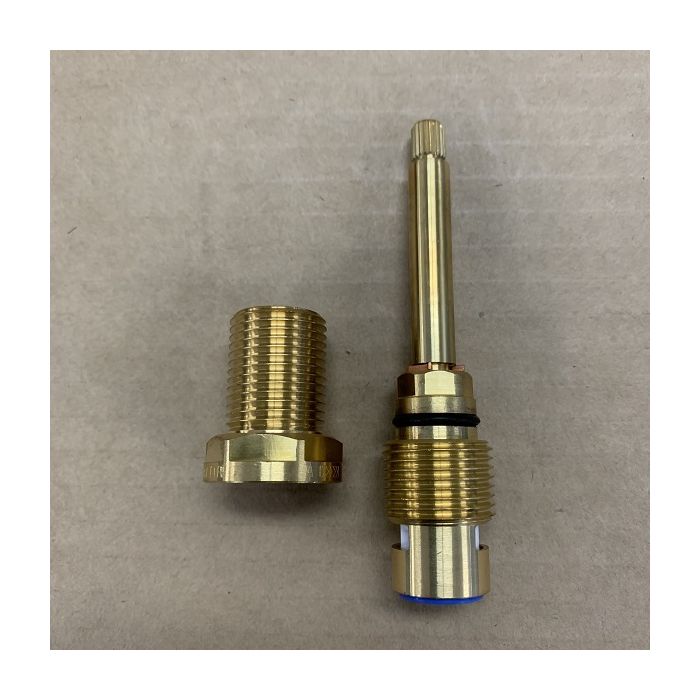 Easytap TZ2035 1/4 Turn Wall Tap Spindles Ceramic Clockwise Close 20 Teeth Brass (Pair)