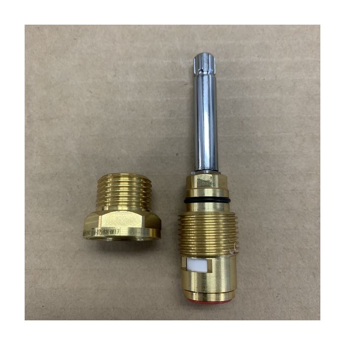Easytap TZ2037 1/4 Turn Caroma Retro Basin Spindles Ceramic Clockwise Close 6 Teeth Chrome (Pair)