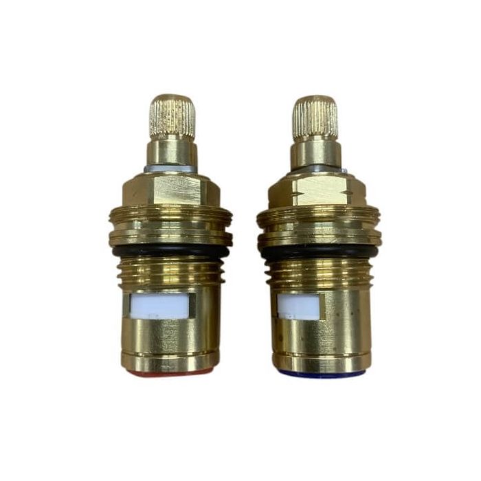 Easytap TZ2052CON 1/4 Turn Dorf Kyton Twin Lever Tap Spindles Contra Turn