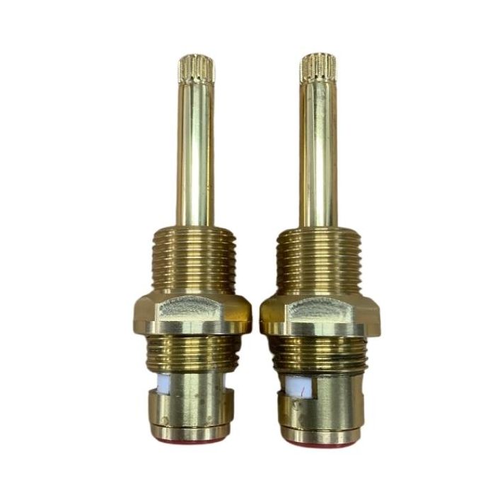 Easytap TZ2064 1/4 Turn Gold Bastow Basin Spindles Ceramic Clockwise Close 16 Teeth (Pair)