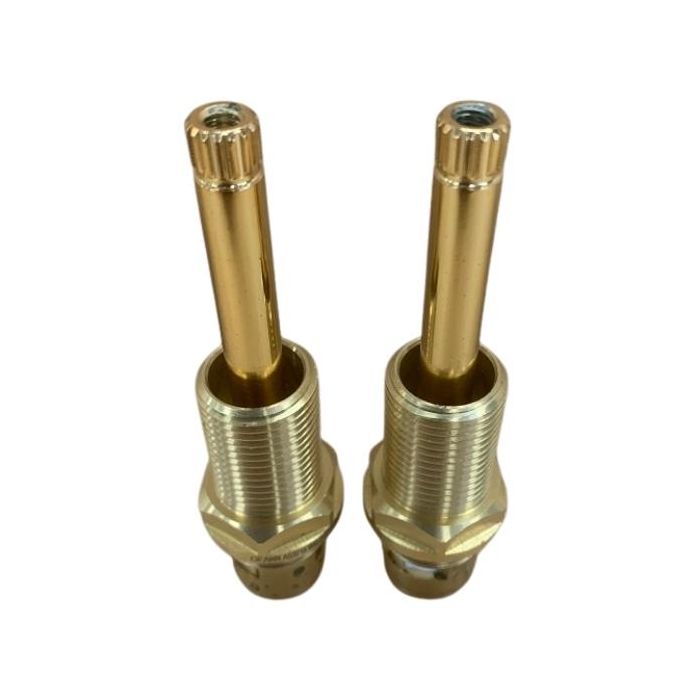 Easytap TZ2065 1/4 Turn Gold Bastow Wall Spindles Ceramic Clockwise Close 16 Teeth (Pair)