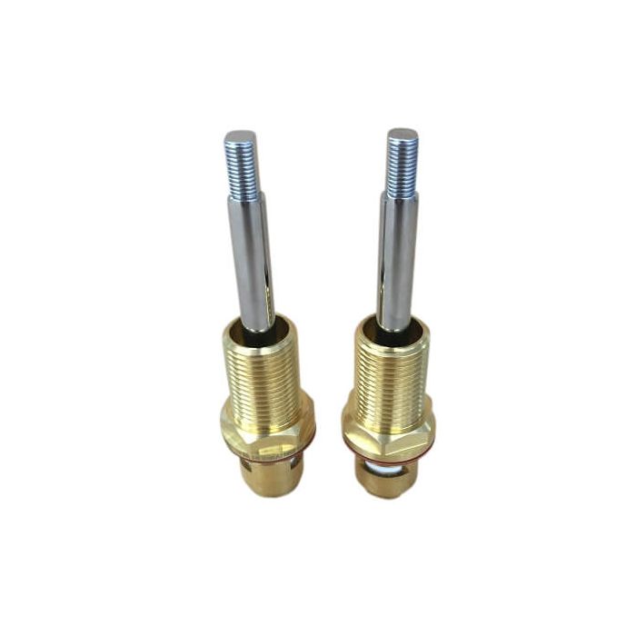 Easytap TZ3010ACON 1/2 Turn Dorf Wall Spindles Ceramic Disc Lever Contra Flat Sided Chrome