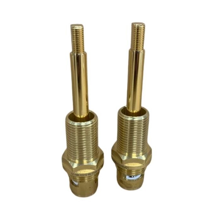 Easytap TZ3020CON 1/4 Turn Gold Dorf Wall Spindles Ceramic Disc Lever Contra Flat Side (Pair)