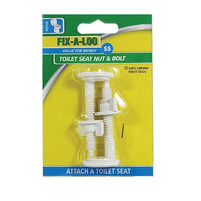 Fixaloo 268563 Toilet Seat Nut & Bolt Suit Caroma 