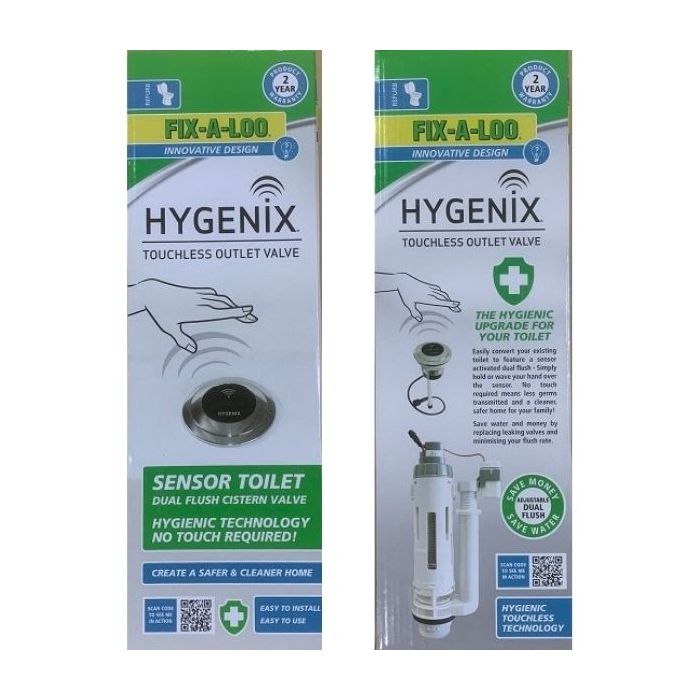 Fixaloo Hygenix Touchless Outlet Valve Dual Flush 245618
