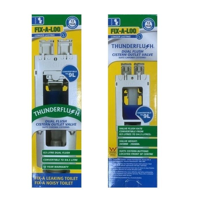 Fixaloo Thunderflush Cistern Outlet Valve Dual Flush 235824