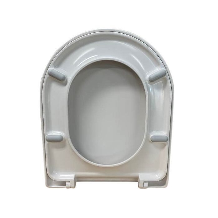 Fowler Newport Toilet Seat White Soft Close Stainless Hinges 813007W 