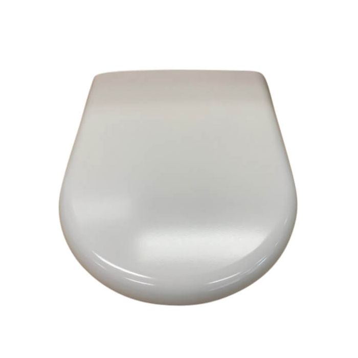 Fowler Newport Toilet Seat White Soft Close Stainless Hinges 813007W 