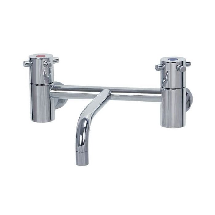 Gentec Cleanline Capstan Wall Mount Exposed Set 165mm Fixed Spout 5 Star 5.5L/Min CAP0012 Gentec Cleanline Capstan Wall Mount Exposed Set 165mm Fixed Spout 5 Star 5.5L/Min CAP0012