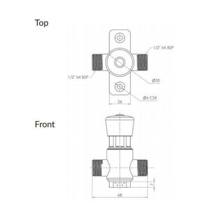 Guardian Foot Knee Valve Timed Flow 18 Seconds Stainless P-3MSS-FVTF