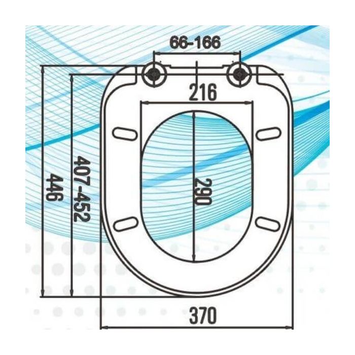 Haron Florenze Toilet Seat White Slow Close Quick Release Hinges TS-1800