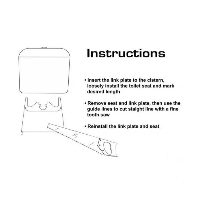 Haron Cistern Link Connector Plate White LP-260 