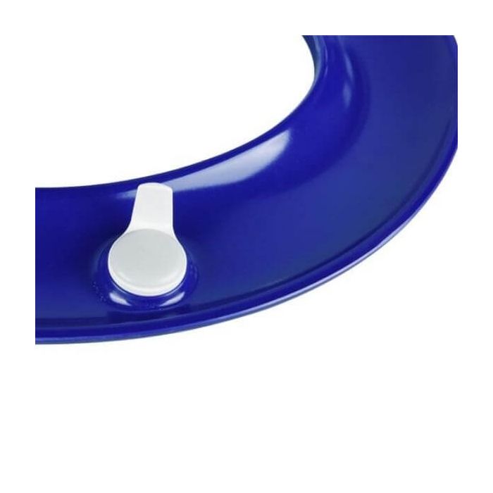 Haron Melrose Blue Toilet Seat With Locking Buffers Top & Bottom Fix Hinges TS-775604 
