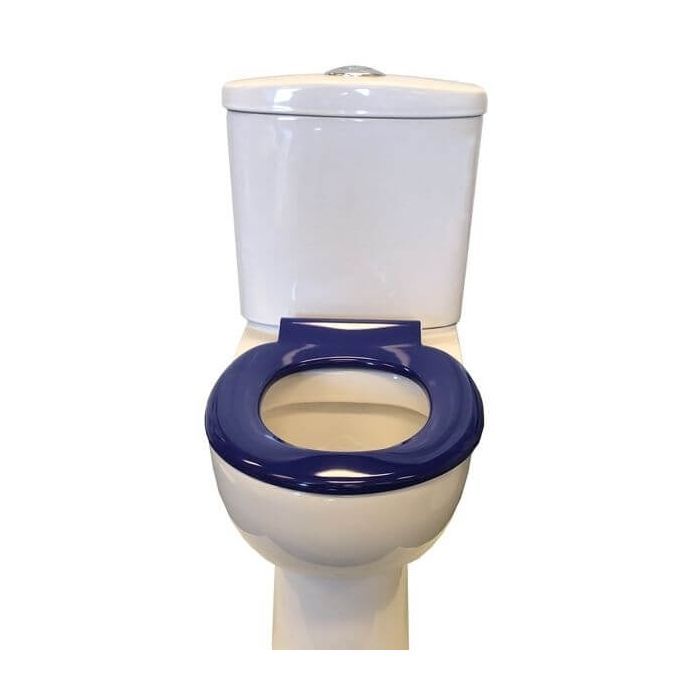 Haron Melrose Blue Toilet Seat With Locking Buffers Top & Bottom Fix Hinges TS-775604 
