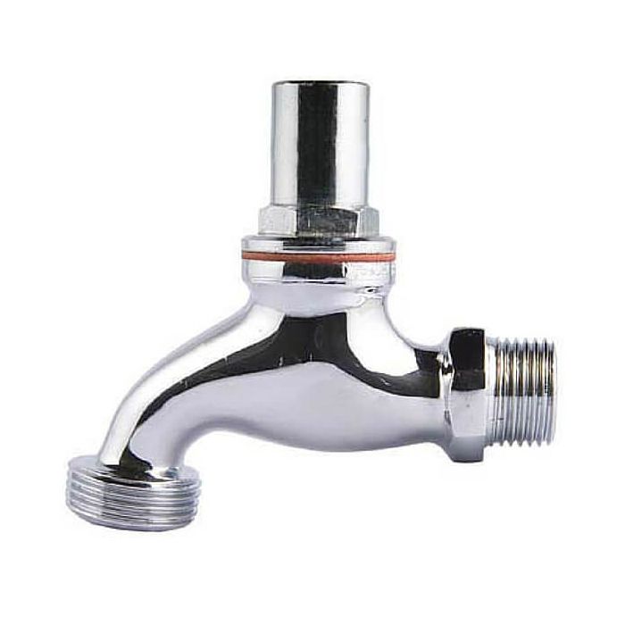 Vandal Proof Hose Bib Male Chrome 15mm