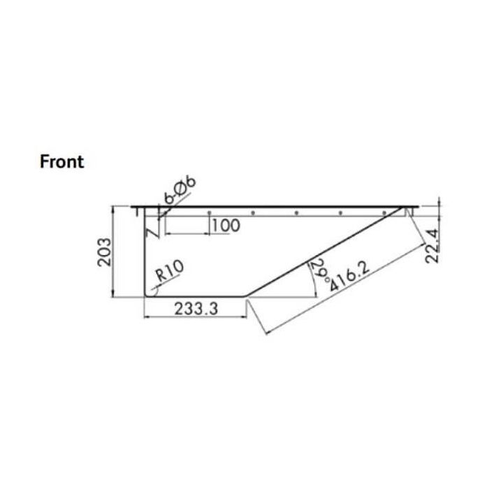 Inset Drop In Baby Bath 304 Stainless Steel 50mm Outlet M-BB-1-C