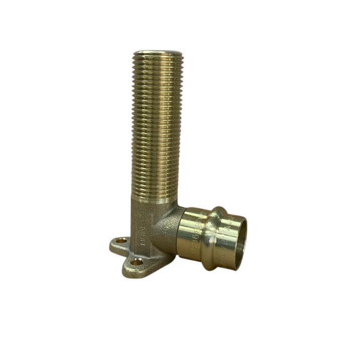 Lugged Elbow 20mm Male BSP 90mm X 3/4" Gas Copper Press Lugged Elbow 20mm Male BSP 90mm X 3/4" Gas Copper Press