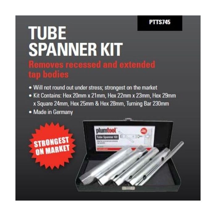 Plumtool Tube Spanner Kit PTTS745