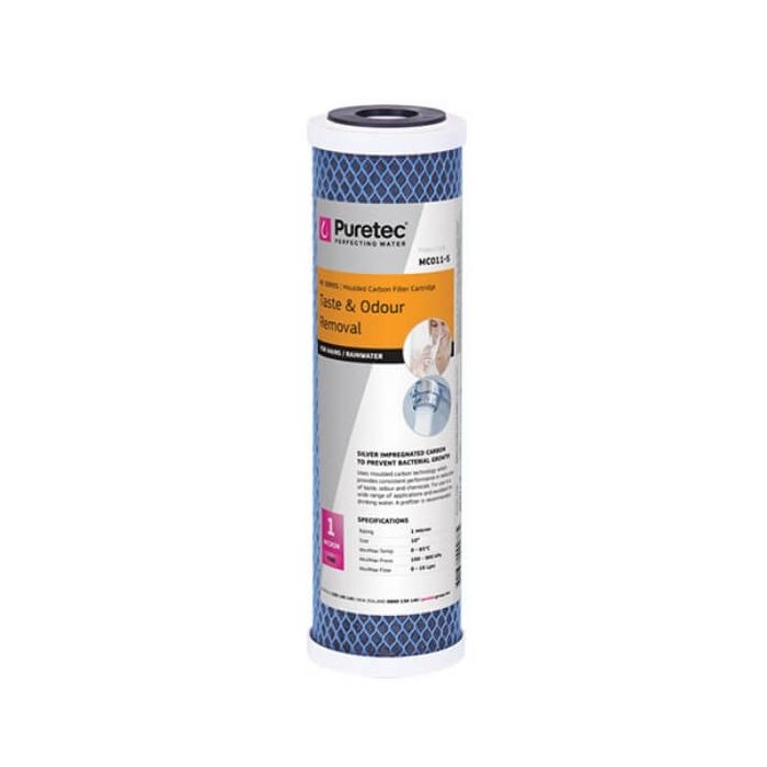 Puretec MC011-S 1 Micron Moulded Carbon Water Filter Cartridge 2.5" x 10" Puretec MC011-S 1 Micron Moulded Carbon Water Filter Cartridge 2.5" x 10"