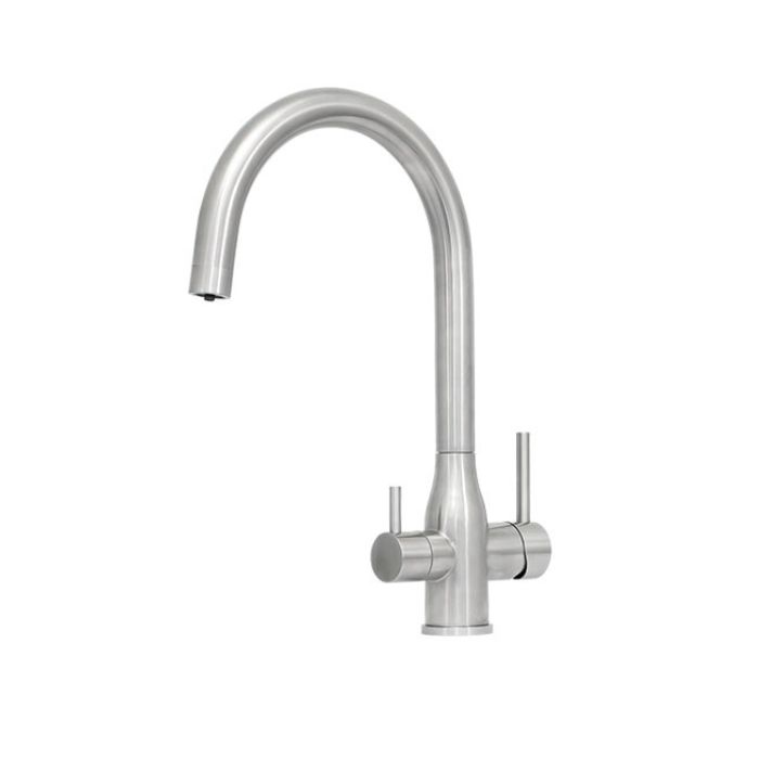 Puretec Tripla ELITE-10BN Brushed Nickel Satin 3-Way Water Filter Mixer Tap 