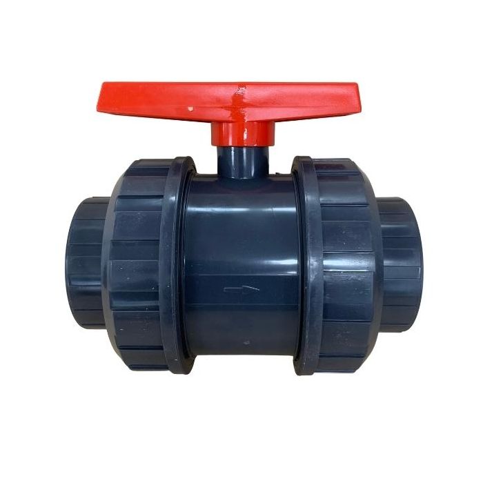50mm 2" PVC Ball Valve Double Union BSP Threaded STBVDUT50