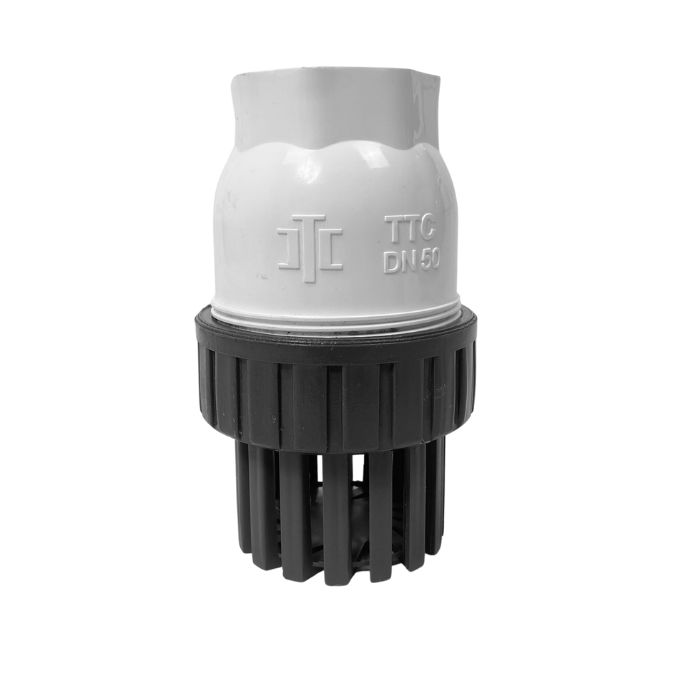 65mm 2-1/2" PVC Foot Valve BSP Threaded TFVT065