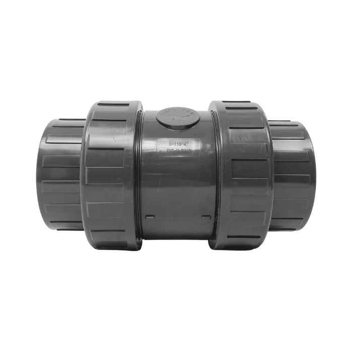 80mm 3" PVC Spring Check Valve Double True Union Pressure Solvent Weld Joint TSCVSDU080