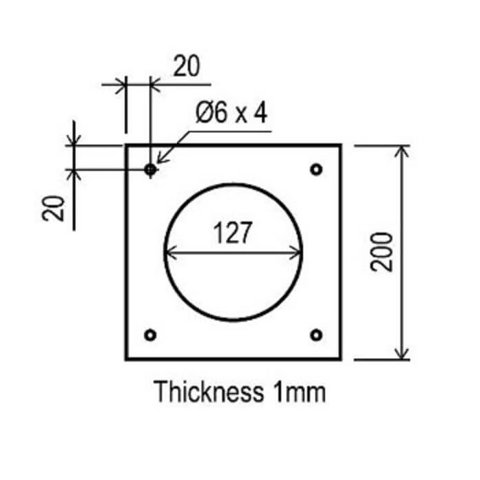 Rinnai FFWPLATE Wall Plate