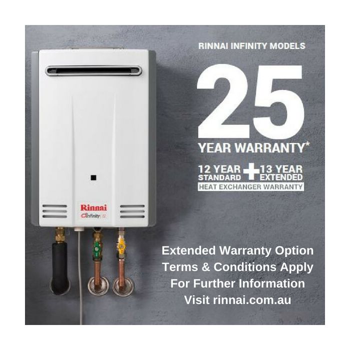 Rinnai Infinity Touch 26 NATURAL GAS 60C INF26TN60MA Continuous Flow Hot Water Heater   