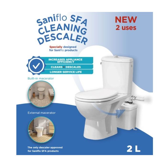 Saniflo Pump Cleaning Sanidescaler 2 Litre DET2LAUST