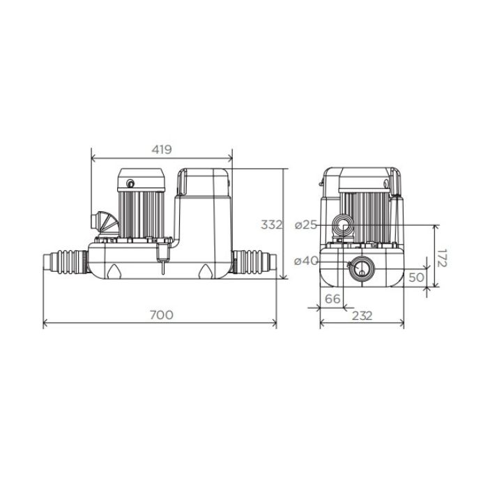 Saniflo Sanicom 1 Grey Water Waste Pump Lifting Station SA102 Single Motor   
