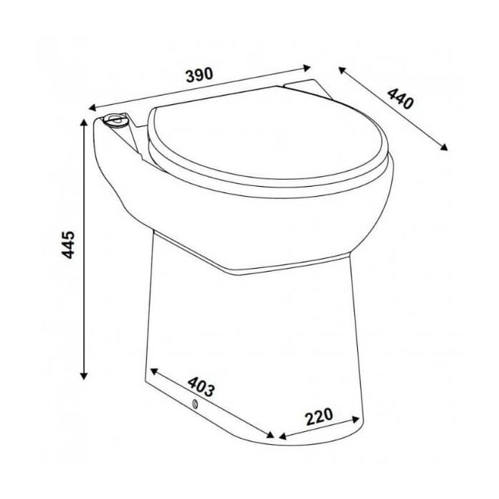Saniflo Sanicompact 43 Macerating Toilet SA106