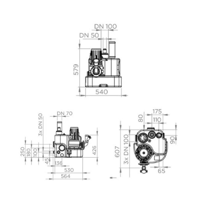 Saniflo Sanicubic 1GR Sewer Grinder Pump Lifting Station High Lift SA300 
