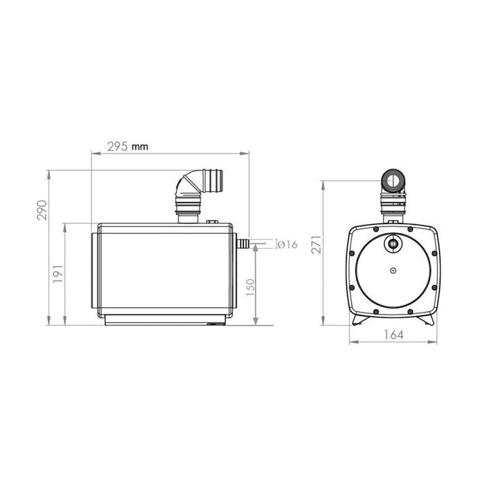 Saniflo Sanifloor 3 Grey Water Waste Shower Pump SA114 - For Shower Trays 