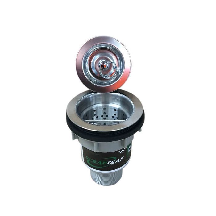 Scrap Trap Sink Basket Waste Arrestor Suit 90mm Outlet 3Monkeez SSBW 