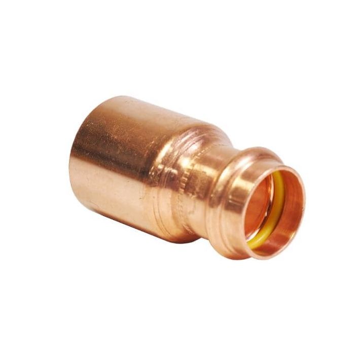 20mm X 15mm 1/2" M x F Reducer Gas Copper Press 20mm X 15mm 1/2" M x F Reducer Gas Copper Press