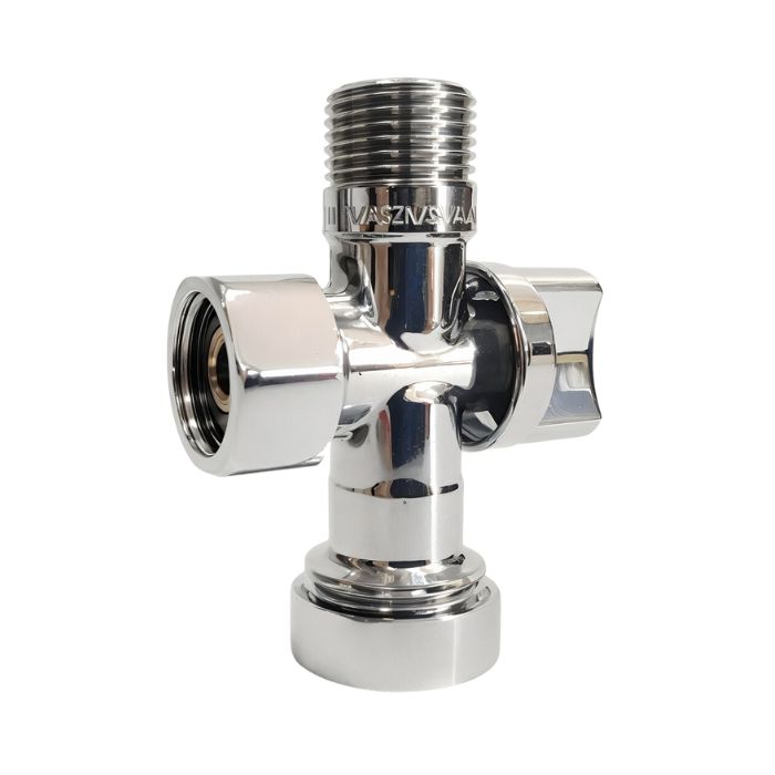 Swivel Nut Combination Tritec Dishwasher Dual Isolation Valve Chrome C&P